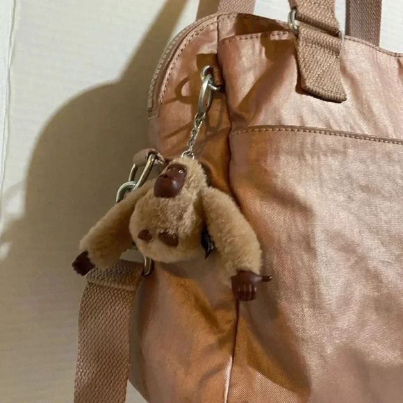 Kipling pink nylon satchel handbag - Picture 3 of 11